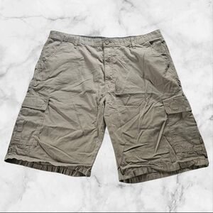 Wrangler Tan Cargo Shorts Lightweight Cotton